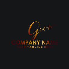 Fototapeta premium letter g gold vector