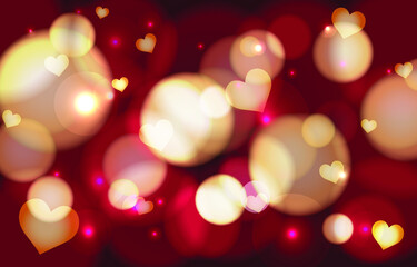 Obraz premium Bokeh background. Soft light effect wallpaper. Abstract background bokeh blurred. Shiny bokeh light effect. Vector illustration.