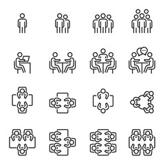 Meeting icon vector illustration , business, Meet, Teamwork , Group of People