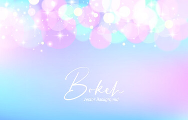 Bokeh Luxury background. Soft light effect wallpaper. Abstract background bokeh blurred. Shiny bokeh light effect. Vector illustration.