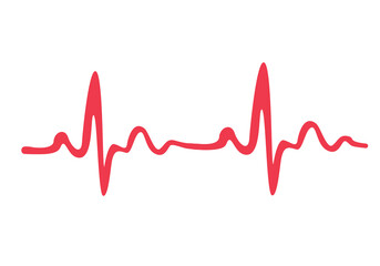 Heartbeat line. Vector illustration.