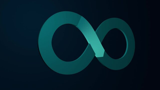 Devops software development operations infinity symbol. Program administration system life cycle. Coding building testing release monitoring. Video animation