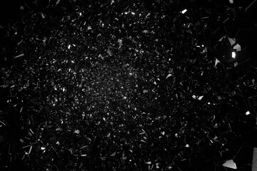 Cracked glass, abstract background, 3D rendering