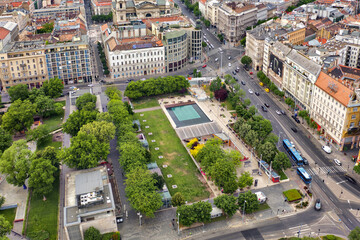 Budapest, Hungary - In the heart of Budapest you can find this place, it's call Elizabeth square, there you can find the Budapest eye, near the Danube and Budapest's downtown