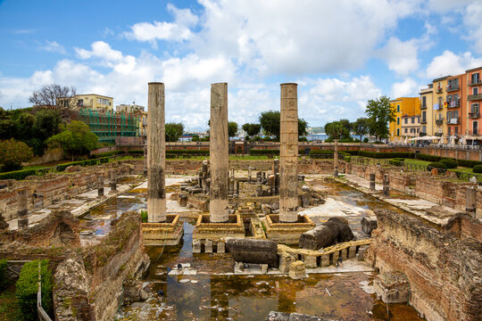Pozzuoli (Napoli, Italy) - The Macellum of Pozzuoli (or Serapeum or Temple of Serapis) was the macellum or market of the Roman colony of Puteoli, in southern Italy 