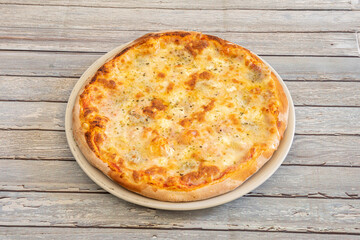 Image of pizza with premium ingredients