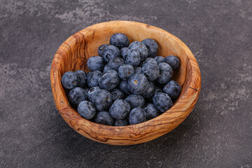 Sweet fresh juicy blueberries heap