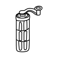 coffee toast machine line style icon