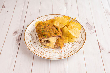 Typical cachopo dish from northern Spain