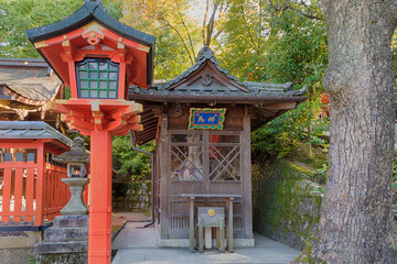 A captured moment in the famous Fushimi Inari shrine in Kyoto Japan