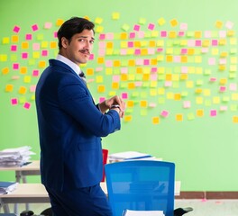 Businessman with many conflicting priorities