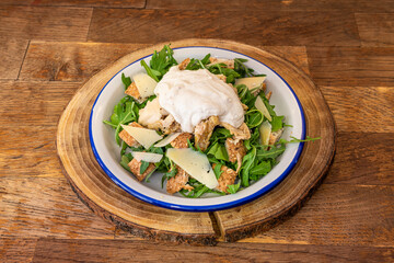 Salad plate with fresh vegetables