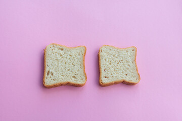Sliced bread. Bread for toast sandwich. Soft bread
