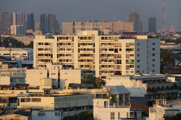 Immeuble et paysage urbain à Bangkok, Thaïlande	