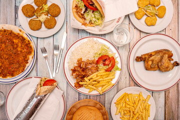 kebab dishes set
