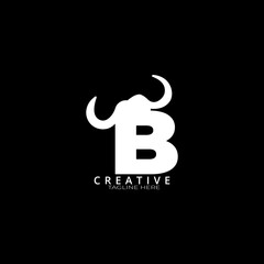 Simple B letter logo design