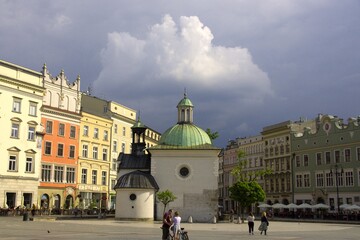 Kościół św. Wojciecha na Krakowskim Rynku Głównym - obrazy, fototapety, plakaty