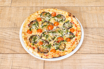 Image of pizza with premium ingredients