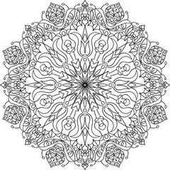 Coloring book for adults antistress / Mandala / Oriental drawing / Zentangle