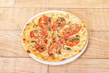 Image of pizza with premium ingredients