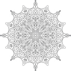 Coloring book for adults antistress / Mandala / Oriental drawing / Zentangle
