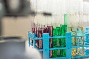 test tubes in laboratory