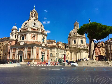 The church of Santa Maria di Loreto, designed by Antonio da Sangallo the younger.