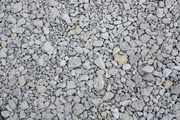 Rocks and pebbles on a stony beach in Faro Island, Sweden