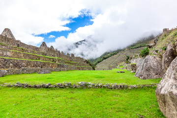 Machu Picchu, a Peruvian Historical Sanctuary and a UNESCO World Heritage Site. One of the New Seven Wonders of the World