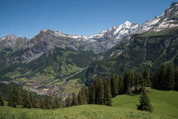 Fototapeta na wymiar Kandersteg, Berner Oberland, Schweiz