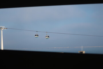 Gondola cars in Lisbon