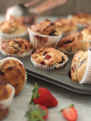 muffins on a plate