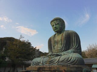 statue of buddha in kamakura japan