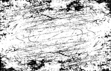 Scratched Grunge Urban Background Texture Vector. Dust Overlay Distress Grainy Grungy Effect. Distressed Backdrop Vector Illustration. Isolated Black on White Background. EPS 10.