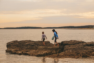 family sunset