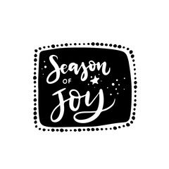 Holiday calligraphy - Christmas design element. Vector clipart