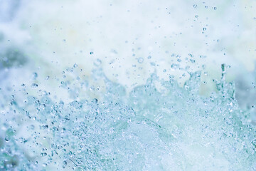 Water splash, natural waterfall background