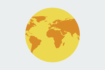 image of desert planet earth, vector illustration
