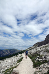 Wanderer am Rosengarten