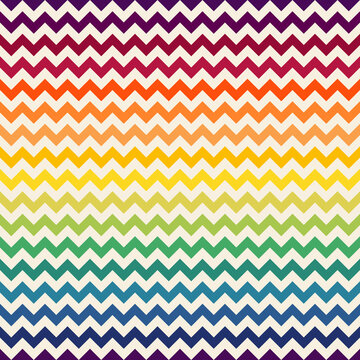 Rainbow chevron seamless pattern.