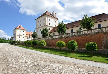 Fototapeta na wymiar castle and city Valtice, Czech republic, Europe