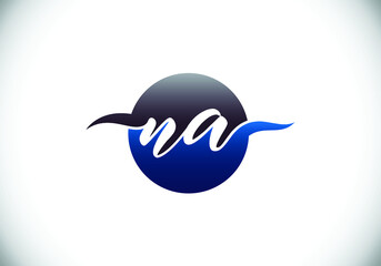 Initial Monogram Letter N A Logo Design Vector Template. N A Letter Logo Design 