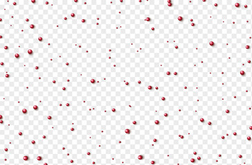Balls, spheres on a transparent background. vector illustration
