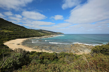 Fototapeta na wymiar View at Biddles Beach - Victoria, Australia