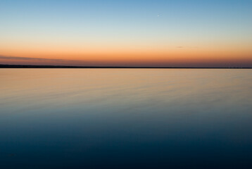 Beautiful sunrise above the sea