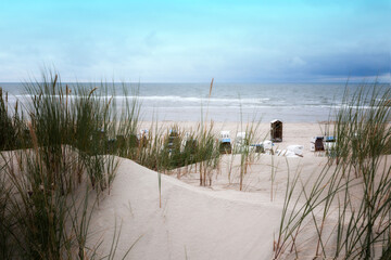 ein Blick über die Stranddünen von Spiekeroog