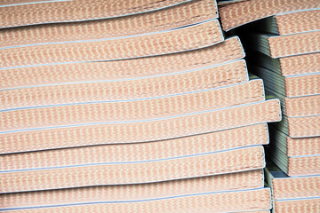 Stacks of books background. Books piles