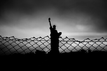 statue liberté ciel contre jour © shocky