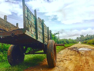 old truck in the countryside