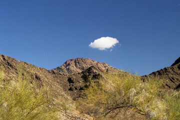 Partly cloudy day in the Arizona Desert
